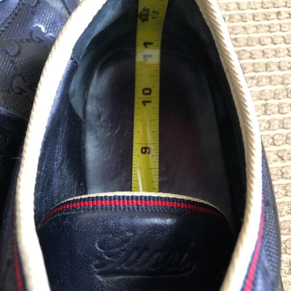 Gucci Men Blue Monogram Sneakers